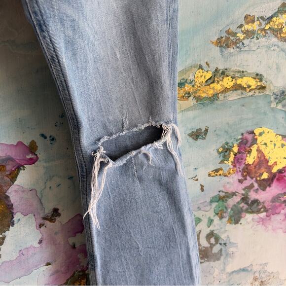 CITIZENS OF HUMANITY Demy Cropped Flare size 25 light wash distressed - Picture 7 of 14